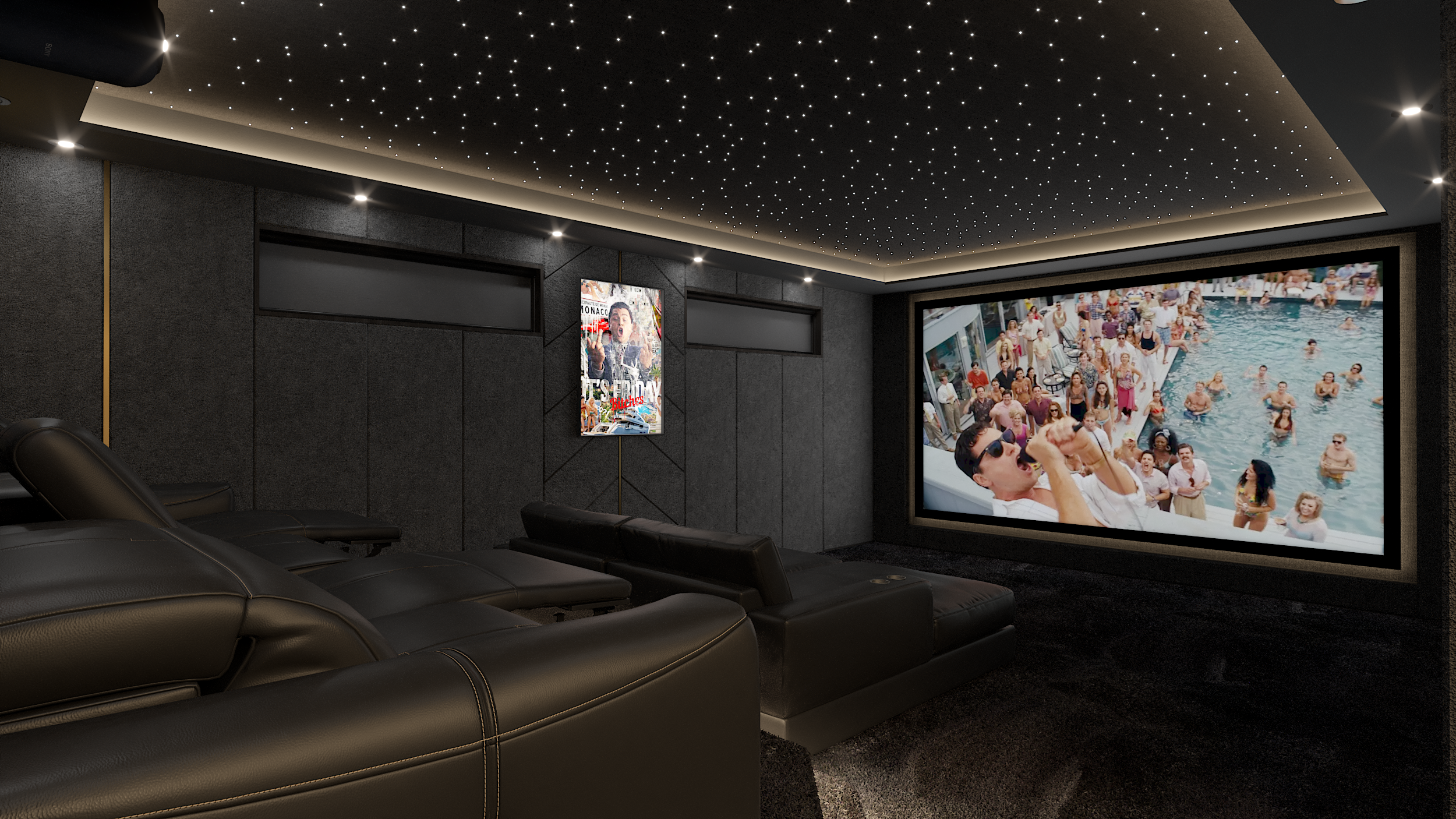 Private cinema visualisation