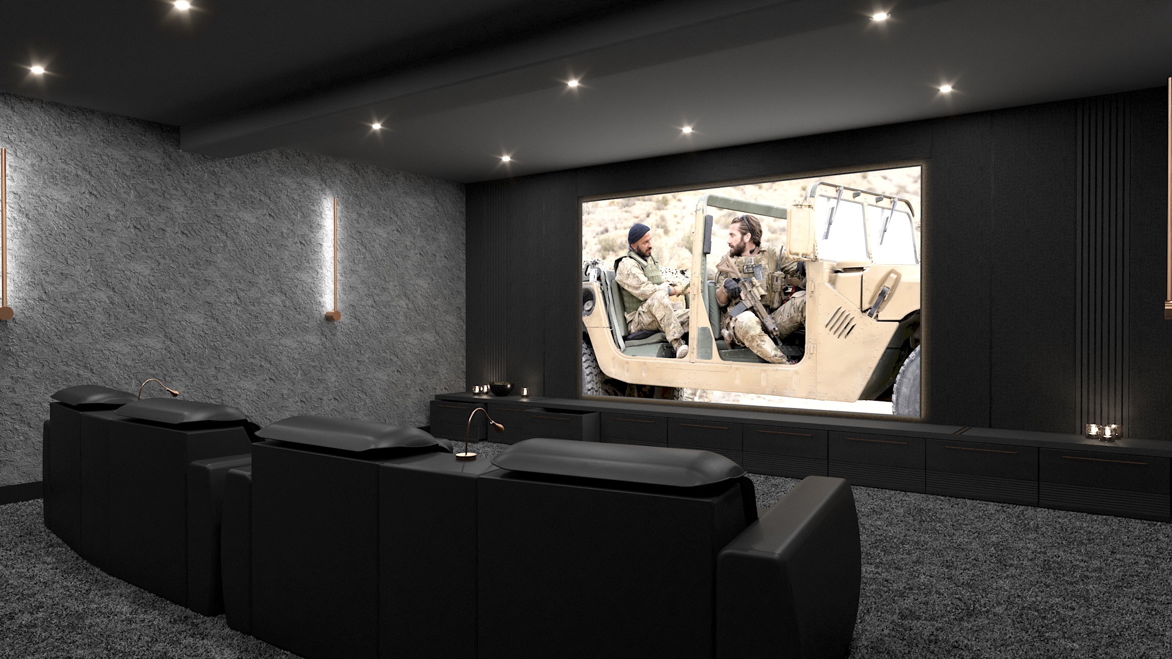 Home cinema visualisation