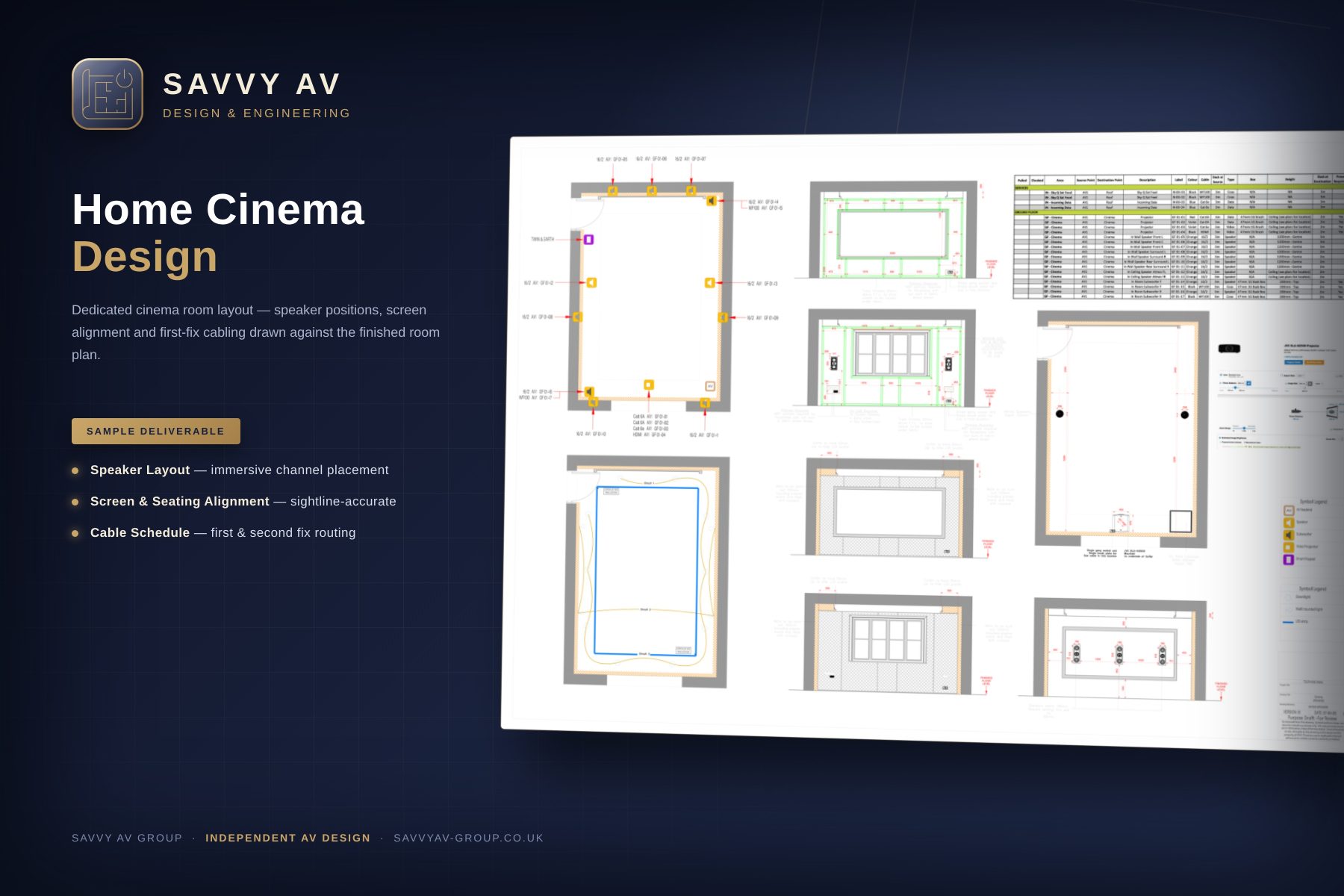Home cinema design