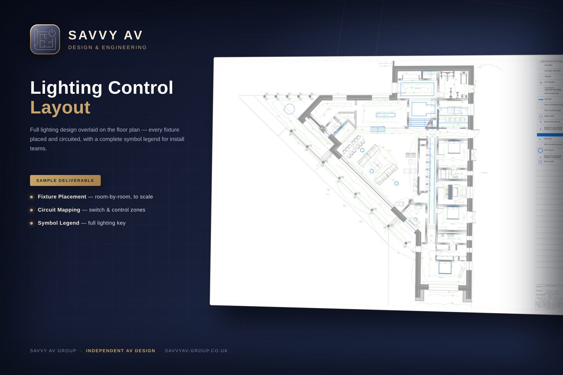 Lighting layout
